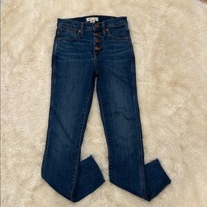 Madewell 10" High Rise Skinny Jeans size 25